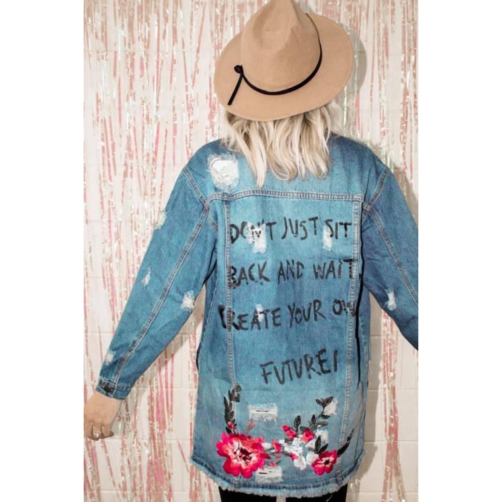 Distressed Denim Jacket